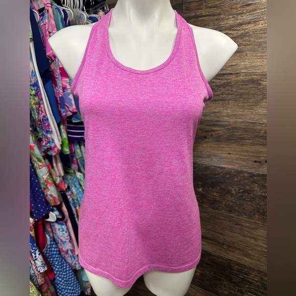 Nike Pink Athletic Fitted Tank Top - Picture 1 of 7